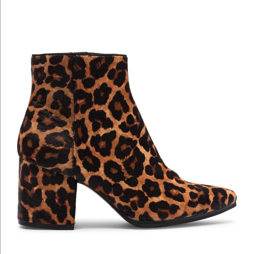 Aldo Chunky Heel Leopard Ankle Boot - 8